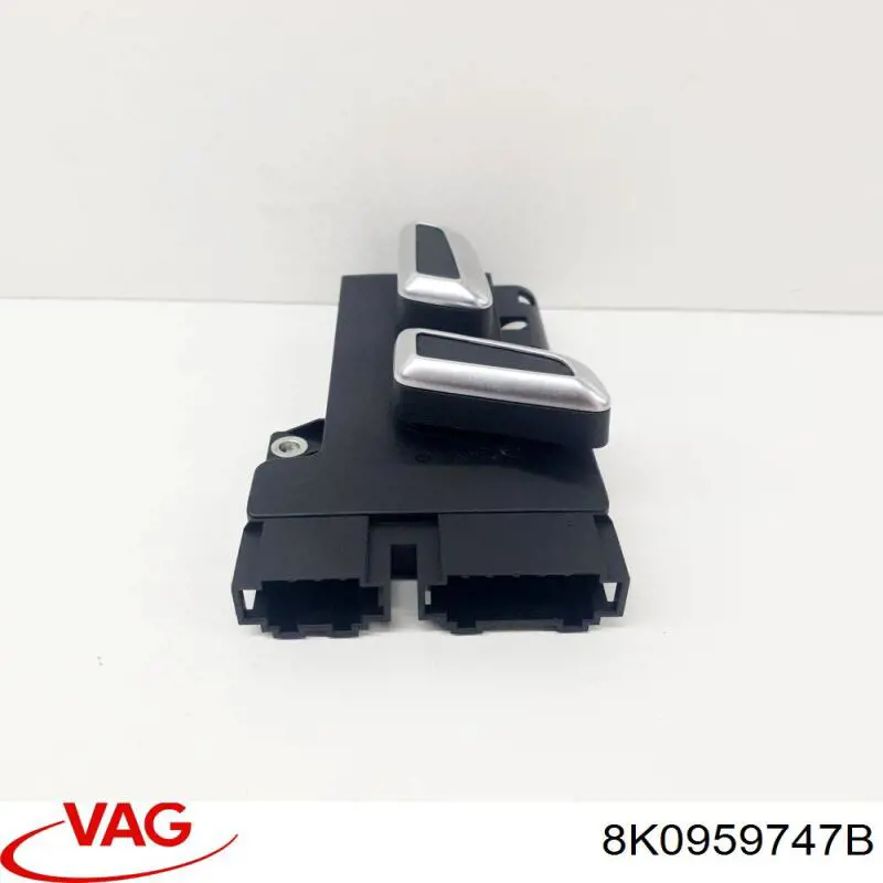 Bloque de botones del mecanismo de ajuste de asiento izquierdo 8K0959747B VAG