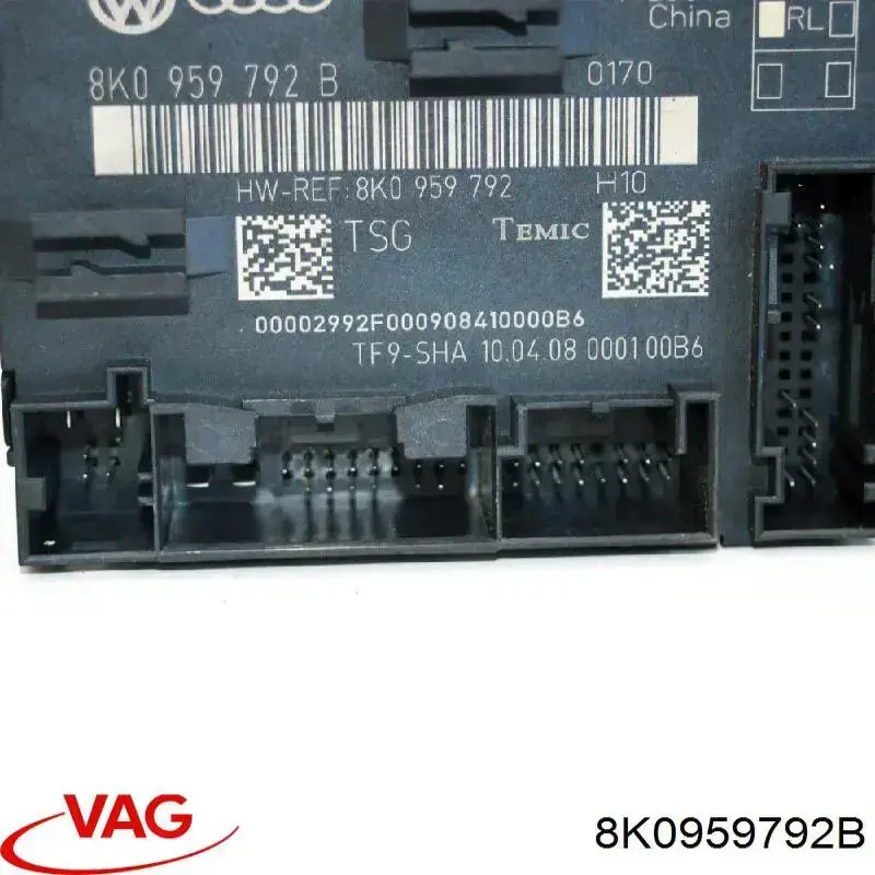 Comprar 8K0959792B VAG Unidad de confort de la puerta delantera