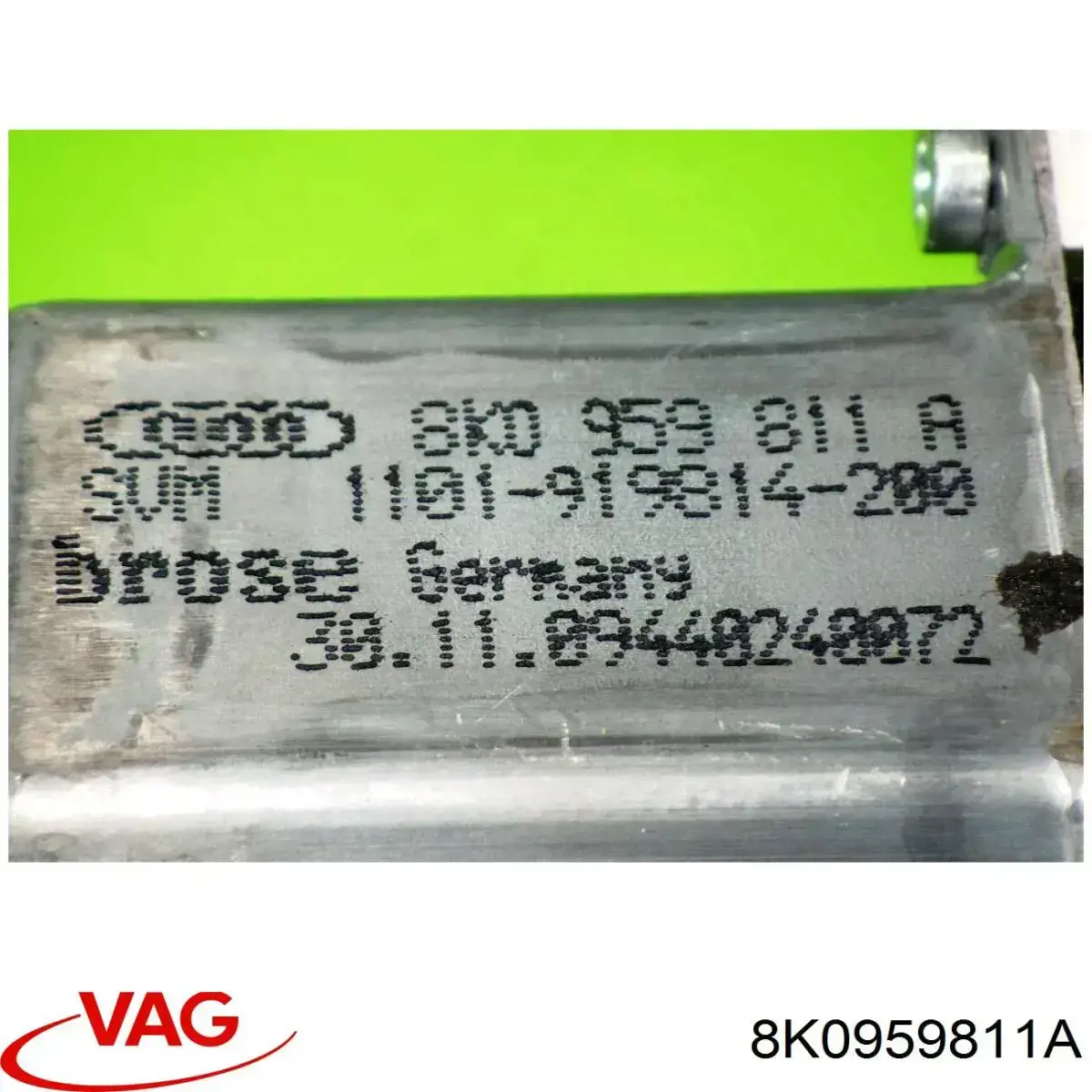 8K0959811A VAG Motor del elevalunas de la puerta trasera izquierda