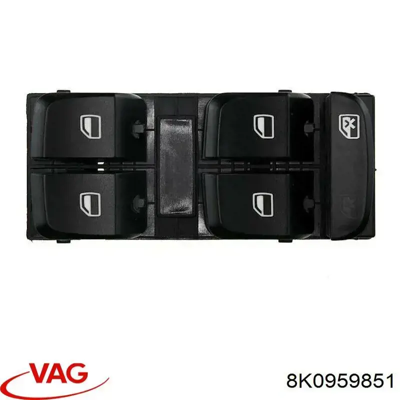 Comprar 8K0959851 VAG Interruptor de elevalunas delantera izquierda