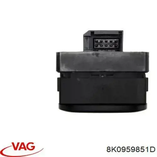 Interruptor de elevalunas delantera izquierda 8K0959851D VAG