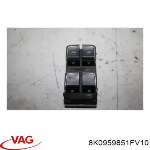 Interruptor de elevalunas delantera izquierda 8K0959851FV10 VAG