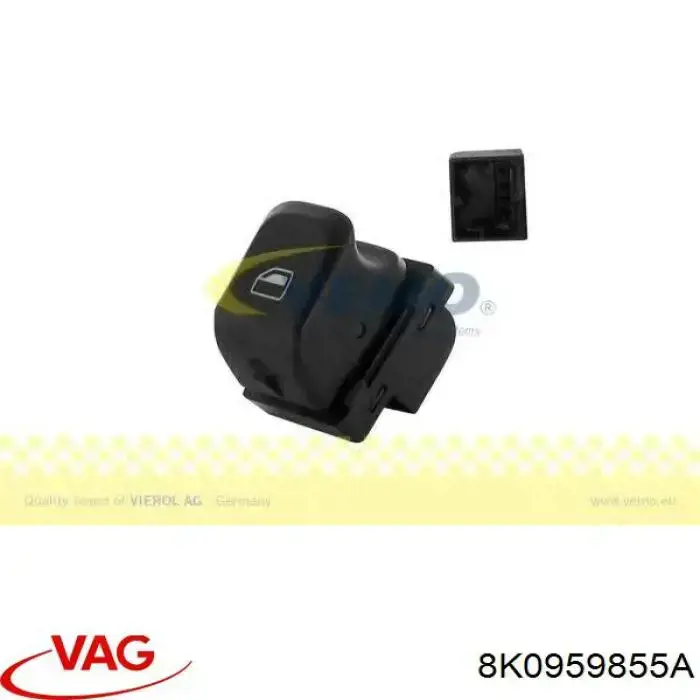 8K0959855A VAG botón de encendido, motor eléctrico, elevalunas, puerta delantera derecha