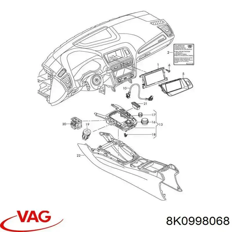 Comprar 8K0998068 VAG 