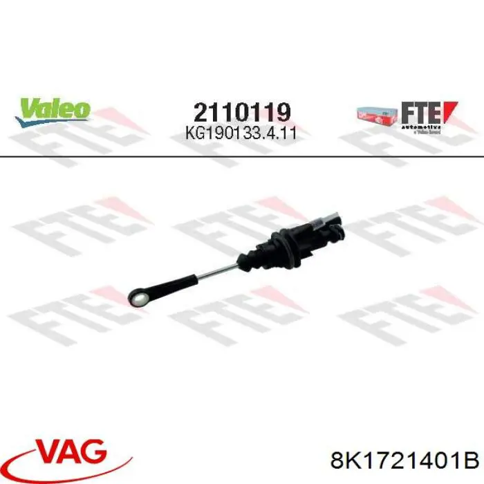 Cilindro de embrague VAG 8K1721401B precio, desde 89,34 EUR