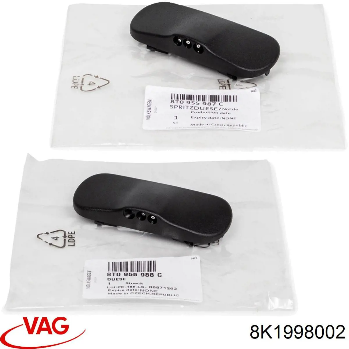 8K1998002 VAG Escobillas Limpiaparabrisas delanteras