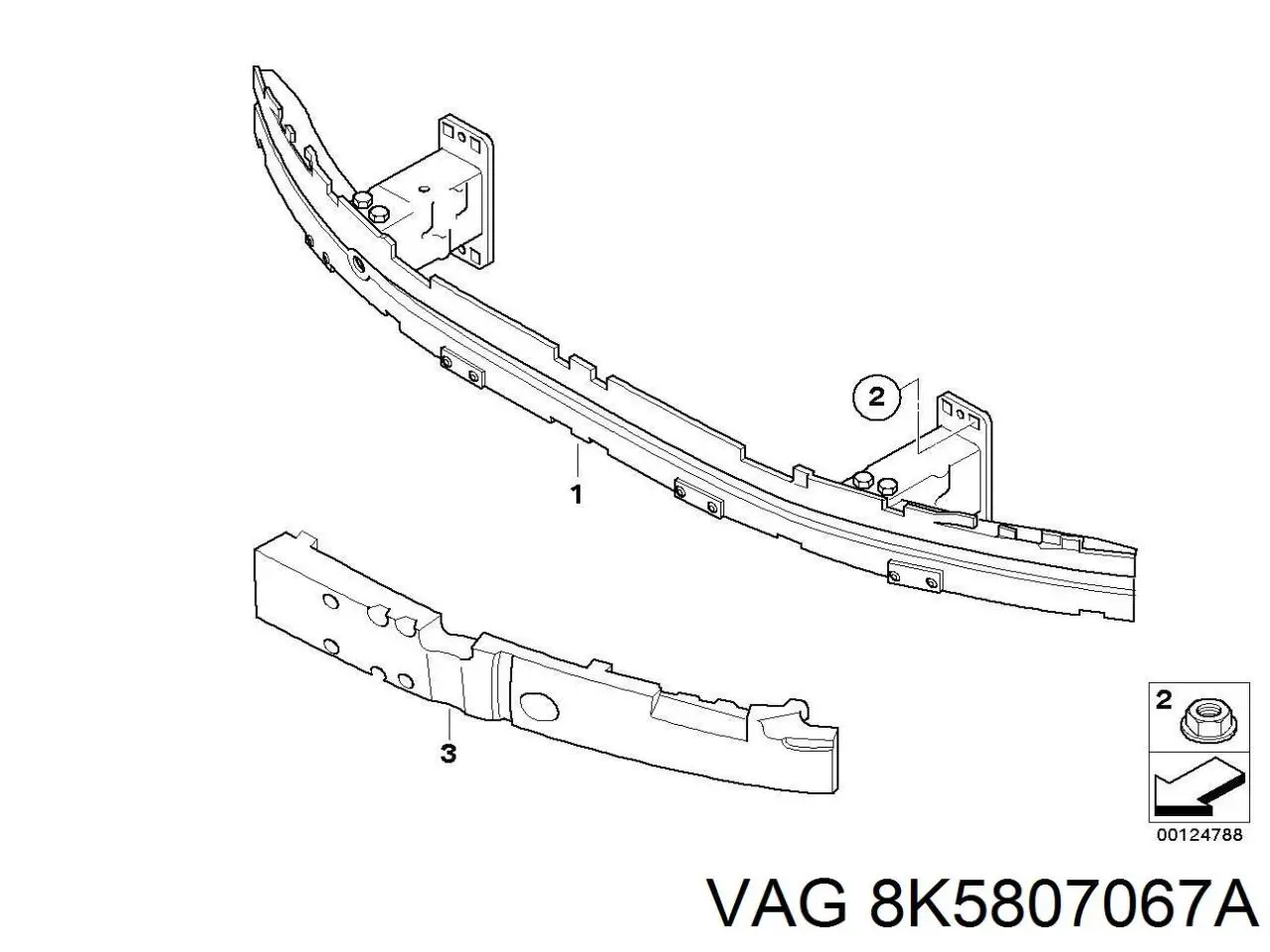 Paragolpes VAG 8K5807067A precio, desde 154,74 EUR
