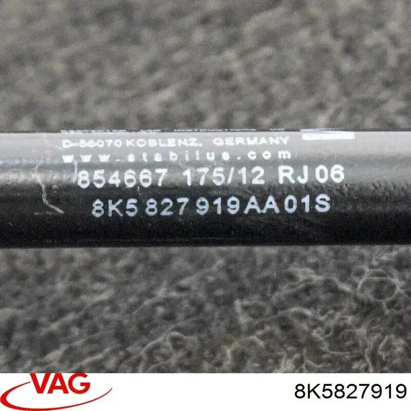 Amortiguador maletero 8K5827919 VAG