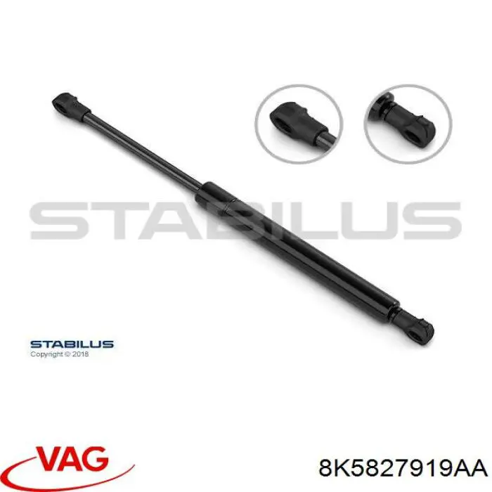Amortiguador de maletero VAG 8K5827919AA precio, desde 13,94 EUR