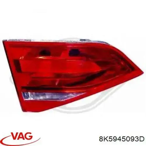 Piloto trasero interior izquierdo VAG 8K5945093D precio, desde 49,37 EUR
