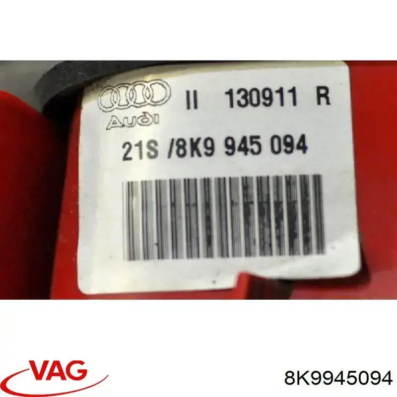 Piloto trasero interior derecho VAG 8K9945094
