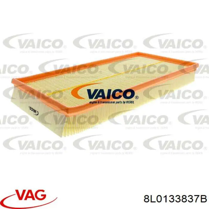 8L0133837B VAG Carcasa del filtro de aire