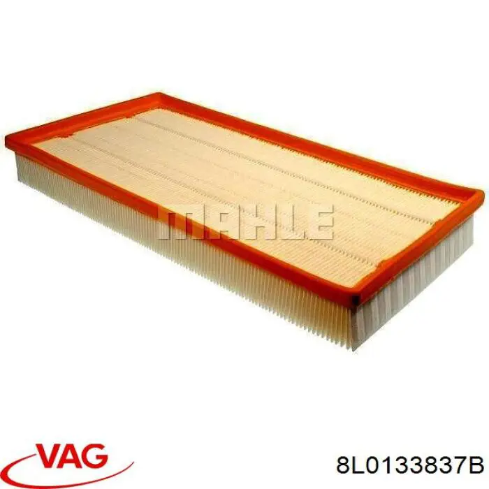 Caja del filtro de aire 8L0133837B VAG