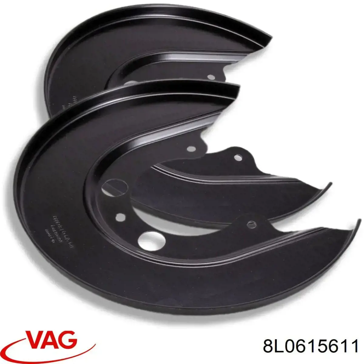 8L0615611 VAG chapa protectora contra salpicaduras, disco de freno trasero