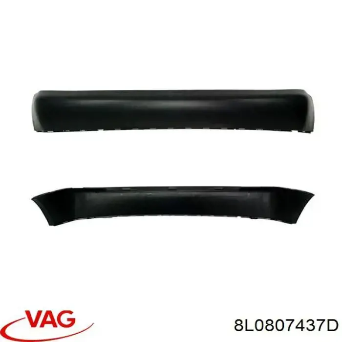 8L0807437D VAG Defensa trasero