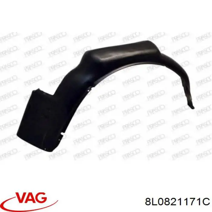 Comprar 8L0821171C VAG Guardalodos interior izquierdo, guardafango delantero