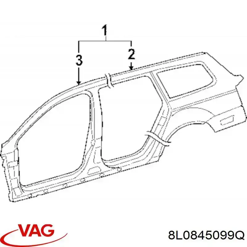 Parabrisas 8L0845099Q VAG