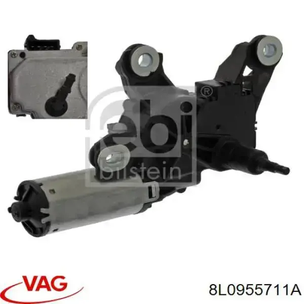 Motor del limpiaparabrisas trasero VAG 8L0955711A precio, desde 48,74 EUR