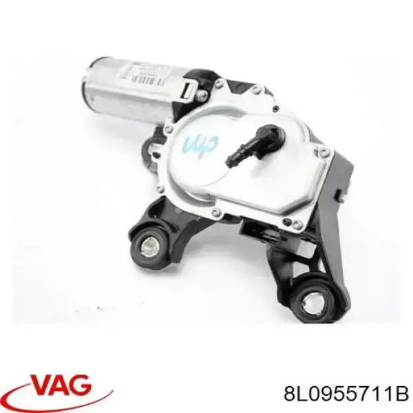 Motor limpiaparabrisas, trasera 8L0955711B VAG