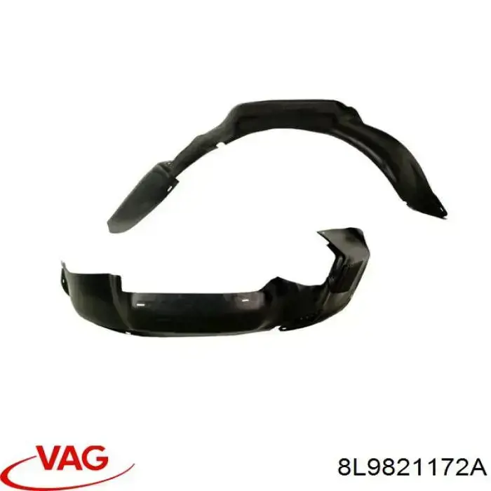 Guardabarros interior derecho, aleta delantera VAG 8L9821172A precio, desde 27,05 EUR