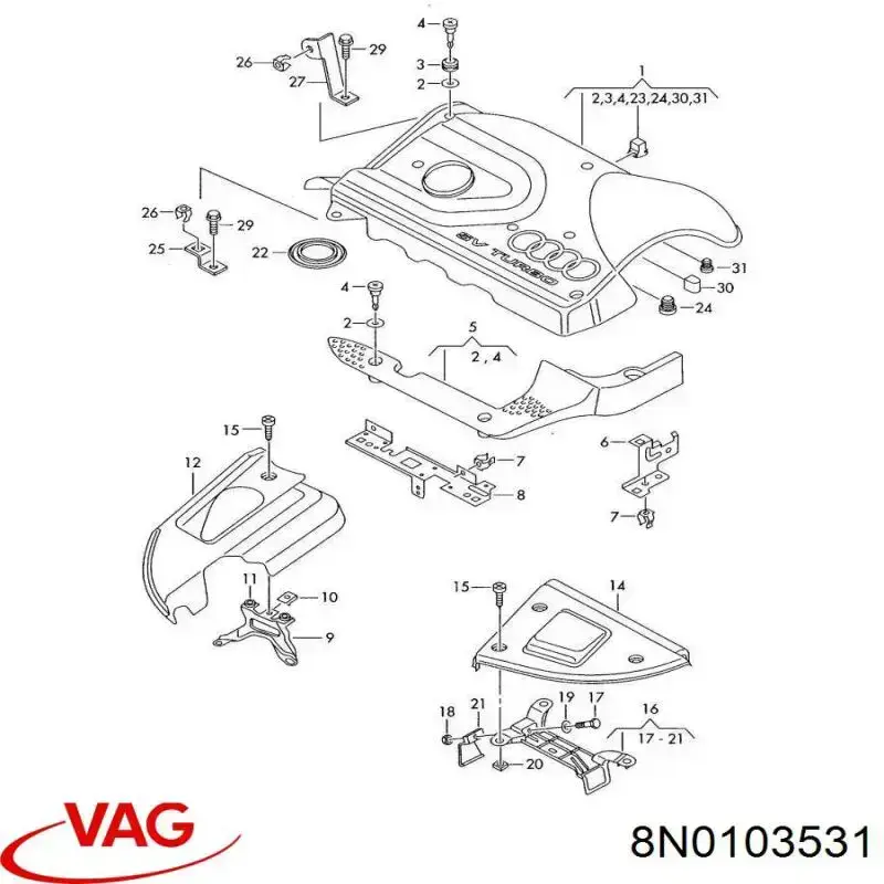  VAG 8N0103531 precio, desde 5,55 EUR