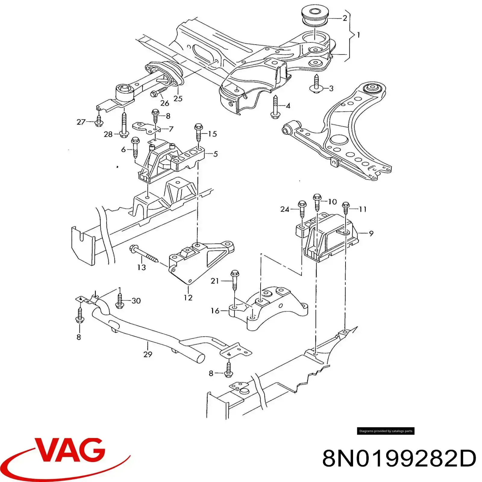  VAG 8N0199282D precio, desde  