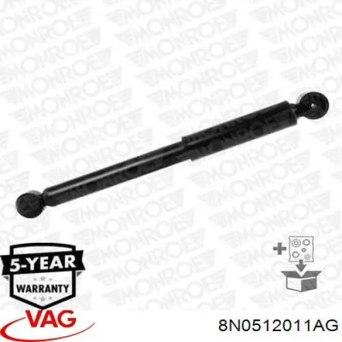 Comprar 8N0512011AG VAG Amortiguador trasero