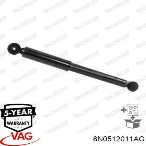 Amortiguador trasero 8N0512011AG VAG