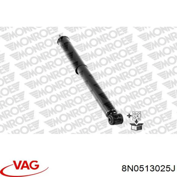 Amortiguador trasero 8N0513025J VAG
