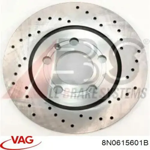 Comprar 8N0615601B VAG Disco de freno trasero