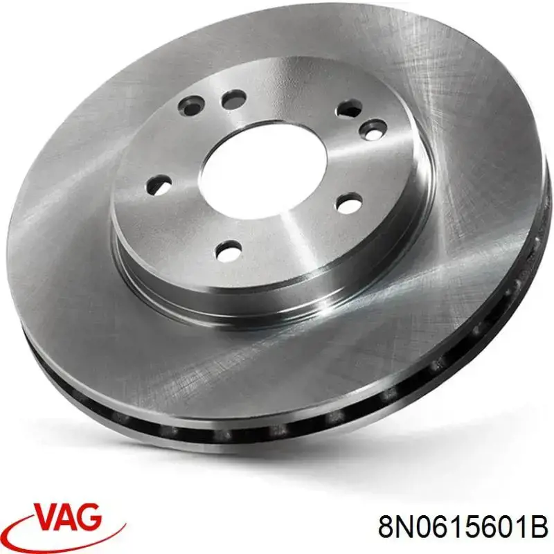 Disco de freno trasero 8N0615601B VAG