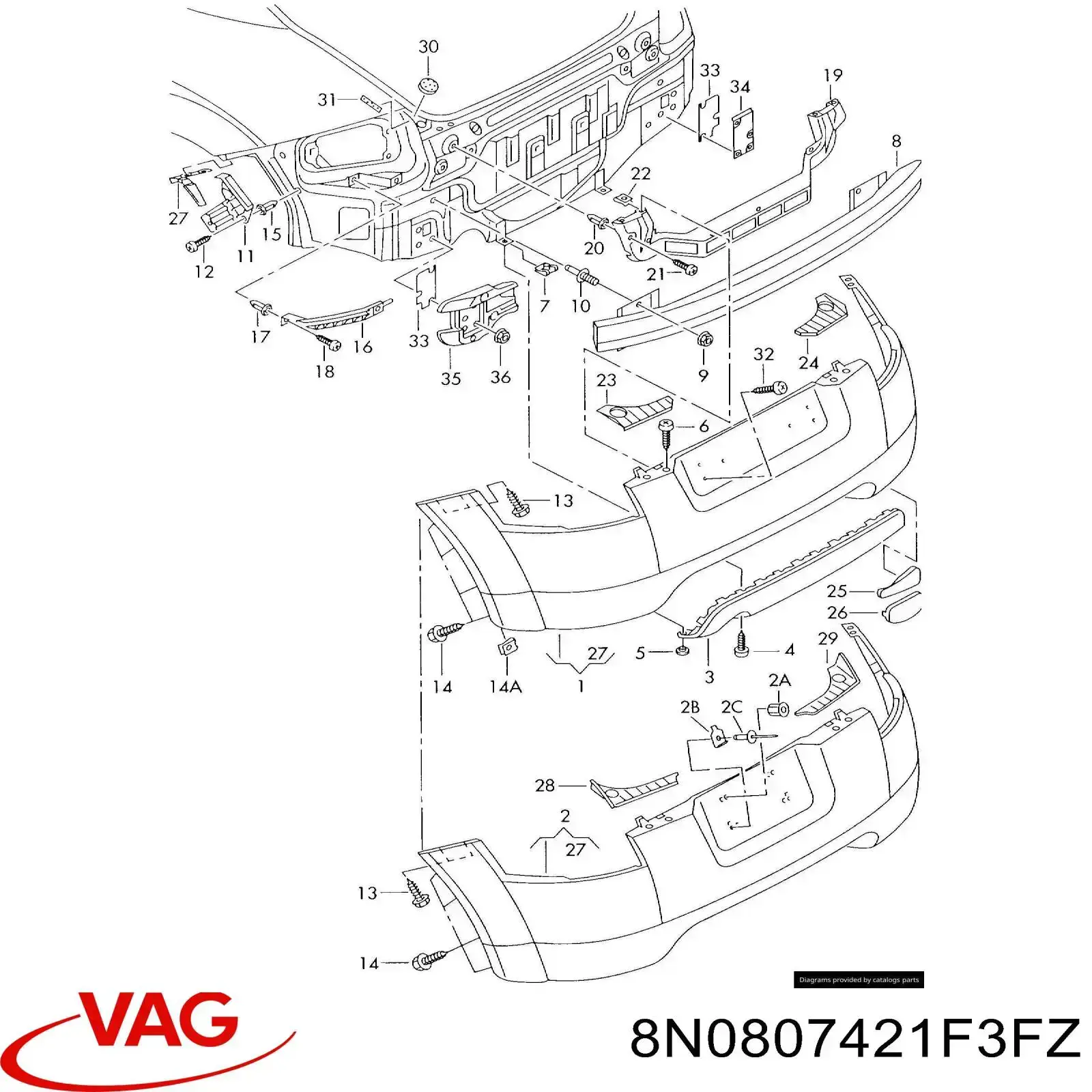  VAG 8N0807421F3FZ precio, desde 257,95 EUR