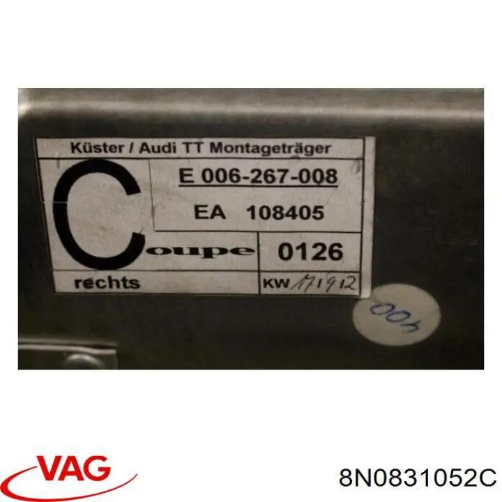 Puerta delantera derecha VAG 8N0831052C precio, desde 166,98 EUR