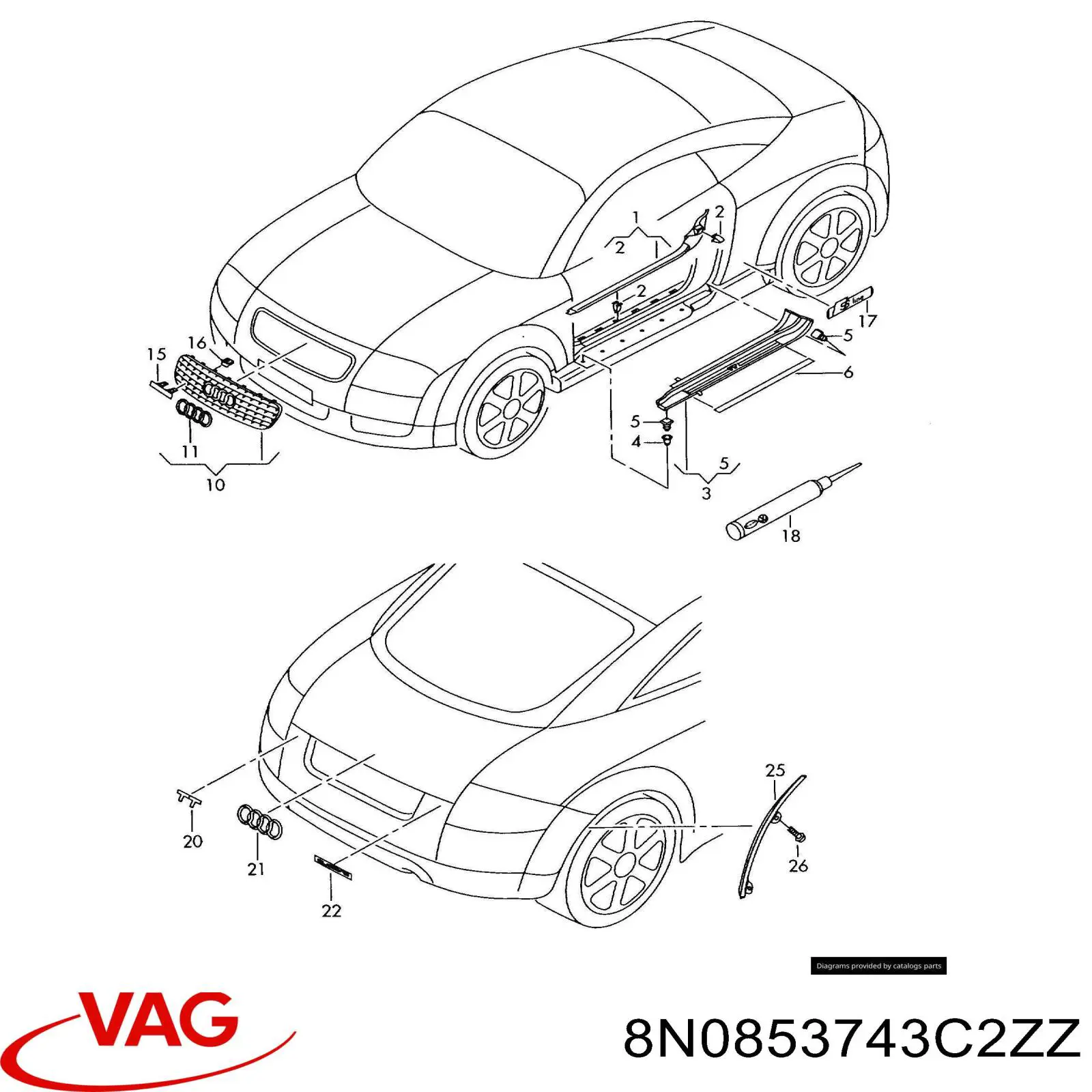 Comprar 8N0853743C2ZZ VAG 