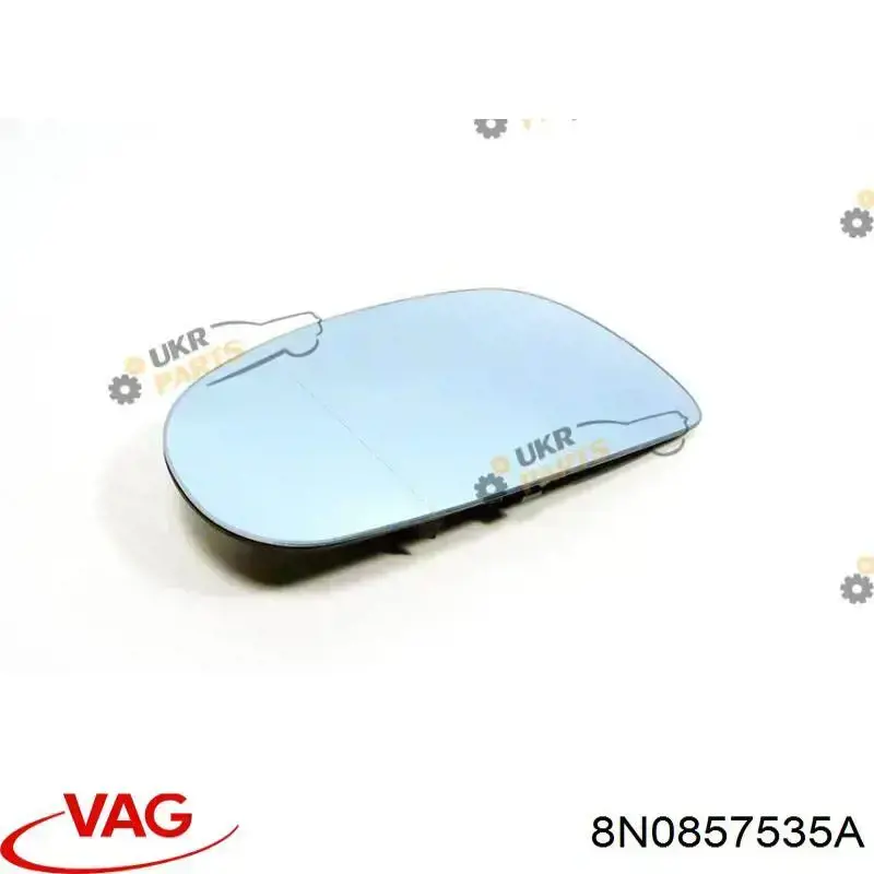 8N0857535A VAG cristal de espejo retrovisor exterior izquierdo