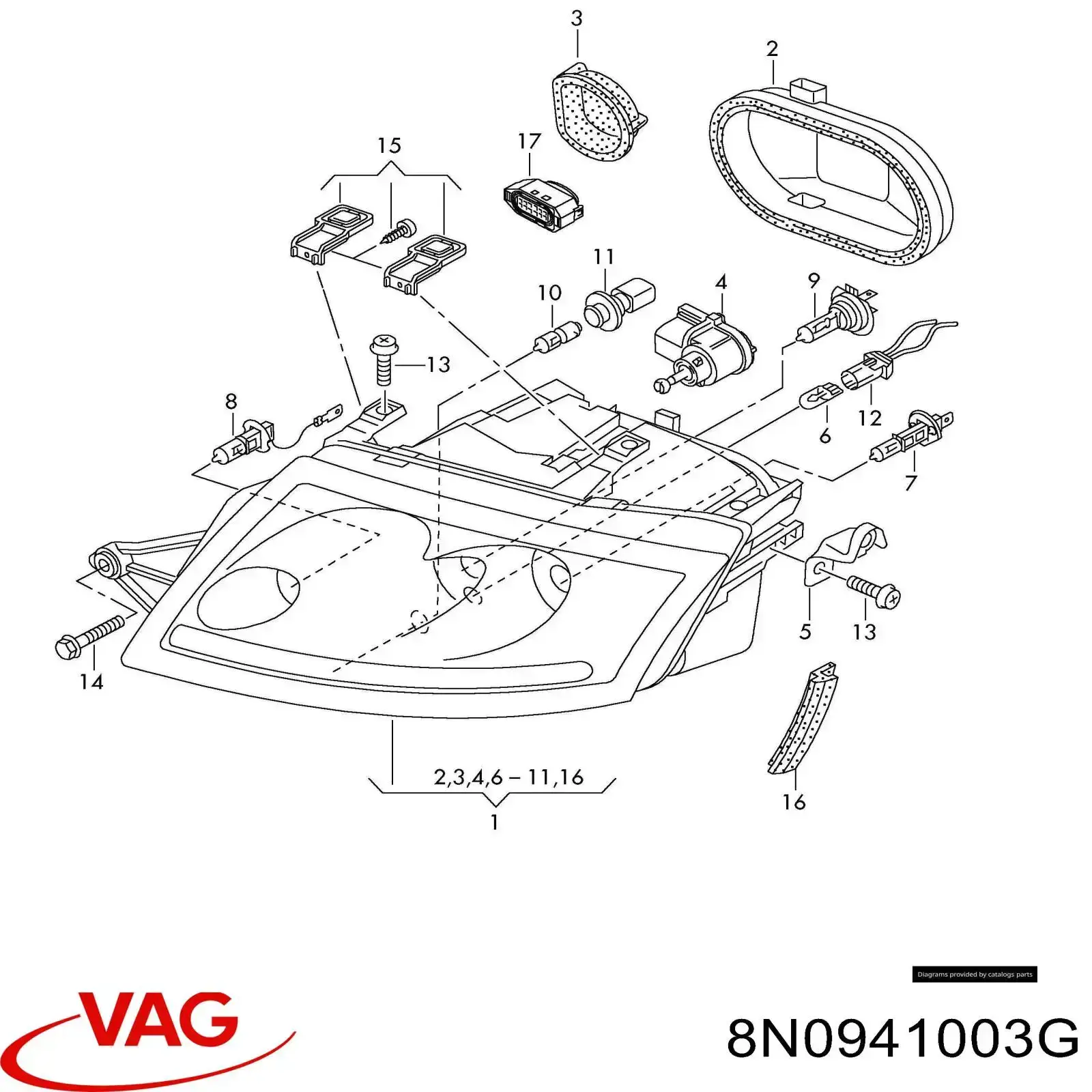 Faro VAG 8N0941003G precio, desde 451,08 EUR