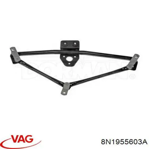 Trapezio del limpiaparabrisas VAG 8N1955603A precio, desde  