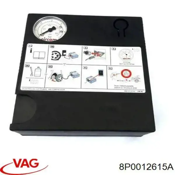 Compresor de inflado de neumáticos 8P0012615A VAG