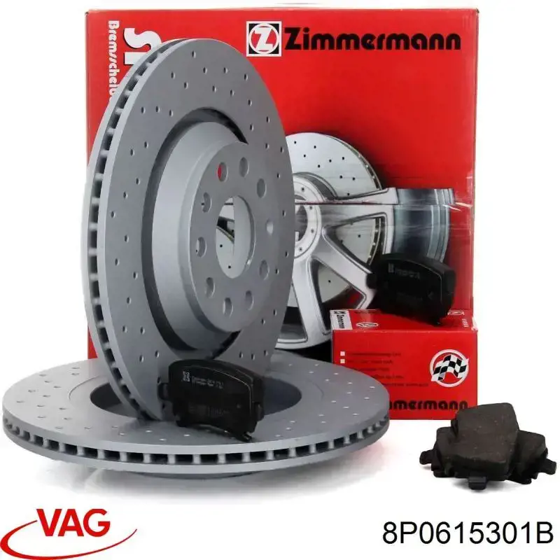 Comprar 8P0615301B VAG Freno de disco delantero
