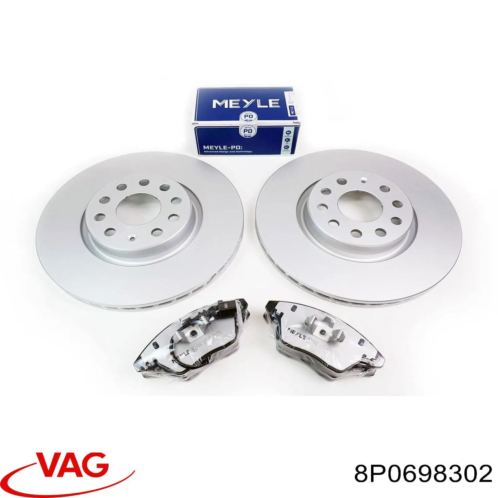 Comprar 8P0698302 VAG Freno de disco delantero