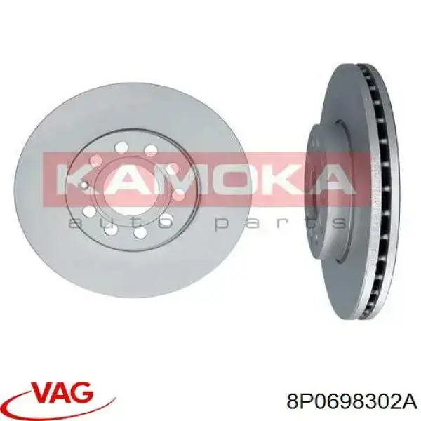 Frenos delanteros VAG 8P0698302A precio, desde 103,09 EUR