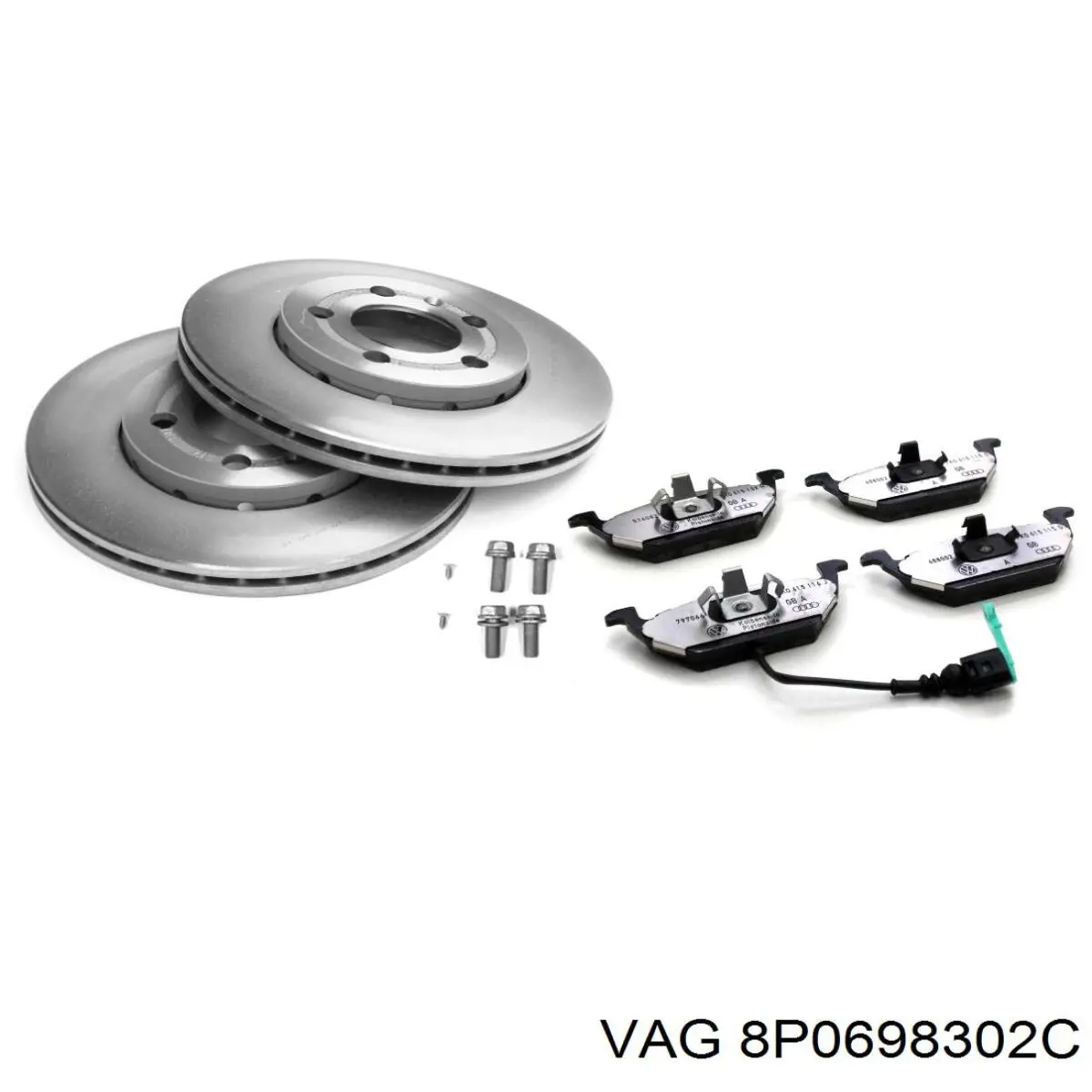 Comprar 8P0698302C VAG Freno de disco delantero