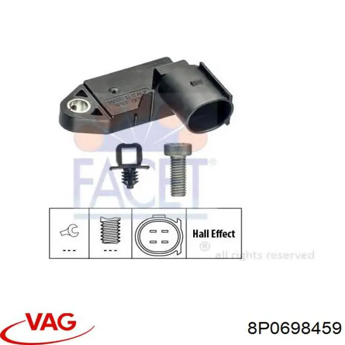 Interruptor de luz de freno VAG 8P0698459 precio, desde 24,61 EUR