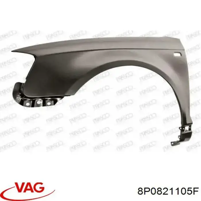Comprar 8P0821105F VAG Aleta delantera izquierda