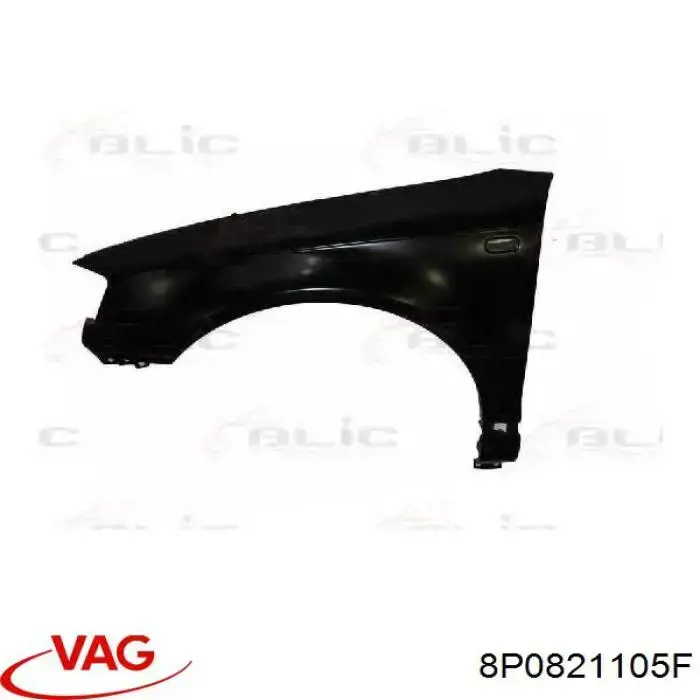 Aleta delantera izquierda VAG 8P0821105F precio, desde 103,36 EUR