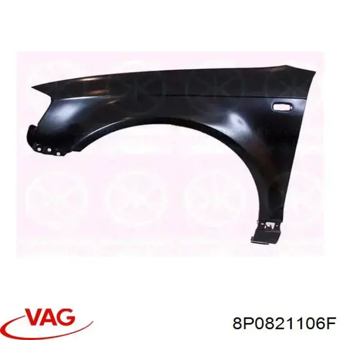 8P0821106F VAG Aleta delantera