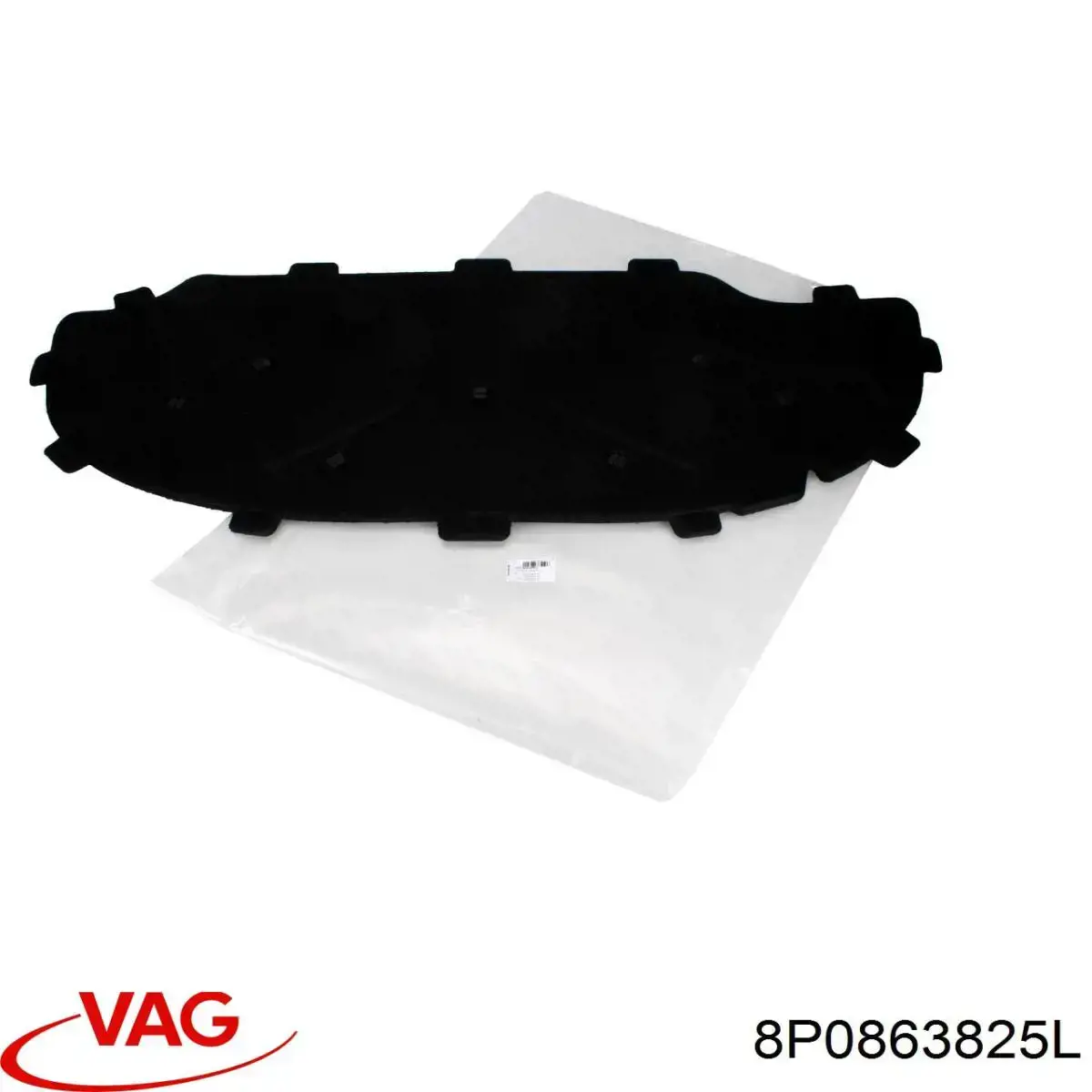 Insonorizante de motor VAG 8P0863825L precio, desde 53,32 EUR