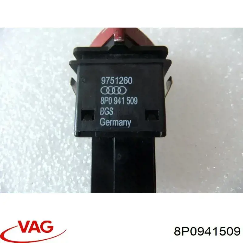 Comprar 8P0941509 VAG Boton de luz de emergencía