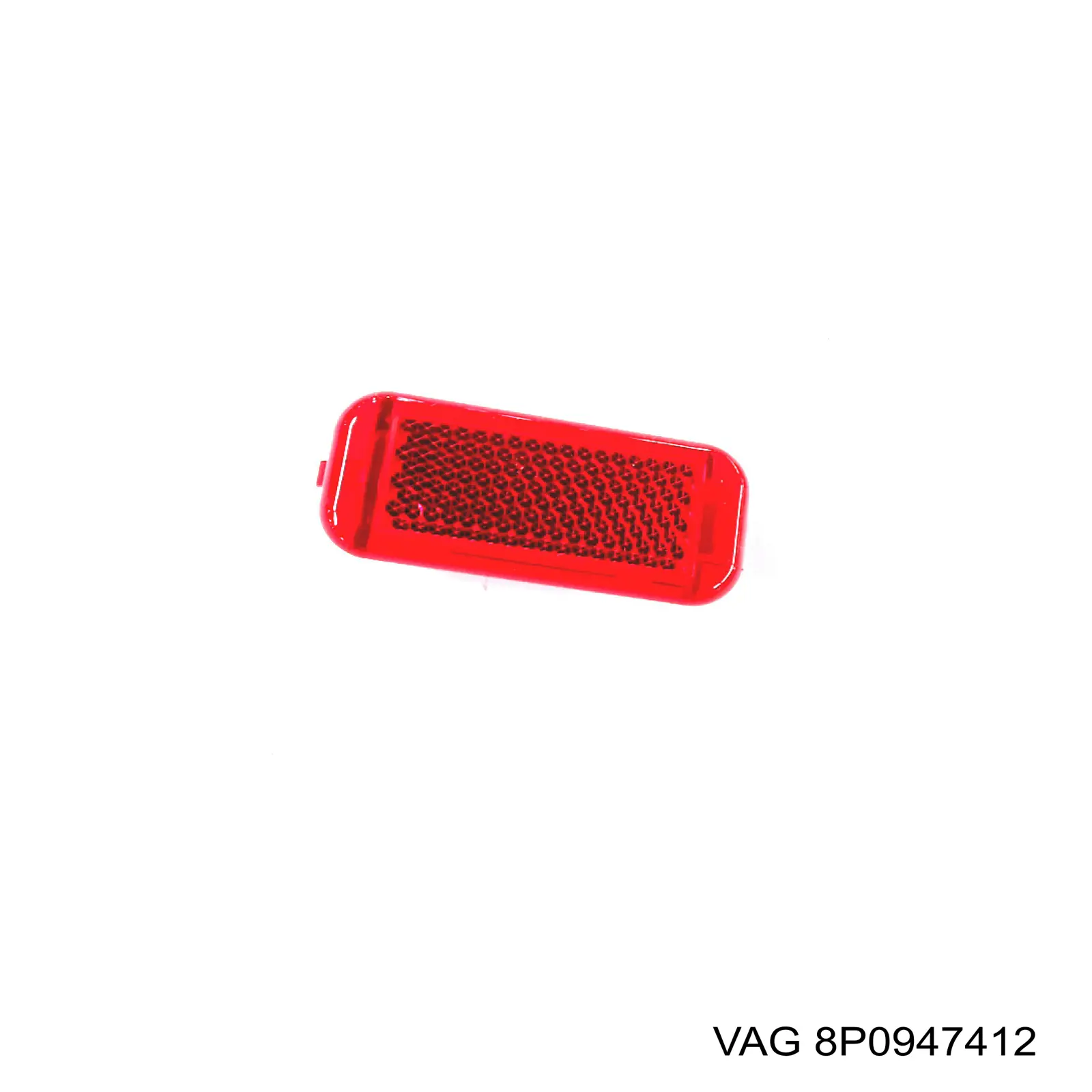 8P0947412 VAG Reflector de parachoques trasero