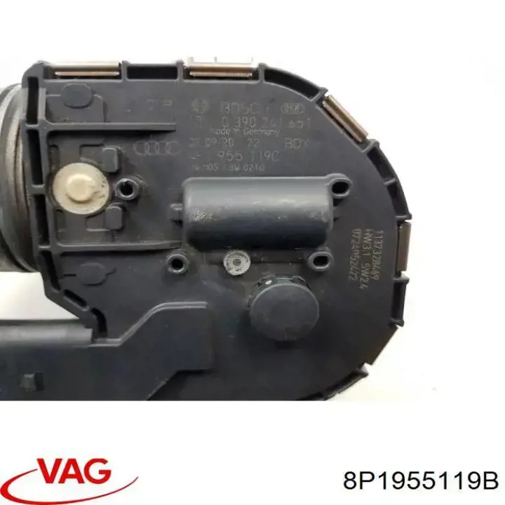 8P1955119B VAG motor del limpiaparabrisas del parabrisas